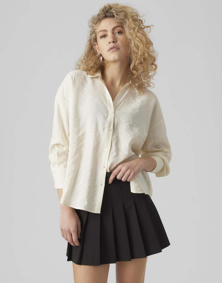 Vero Moda - Hemdbluse in Antikweiß Vero Moda - Hemdbluse in Antikweiß von Vero Moda