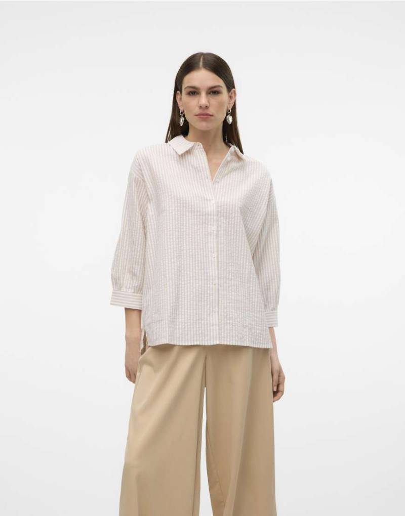 Vero Moda - Hemdbluse in Irisch-Cremeweiß-Neutral von Vero Moda