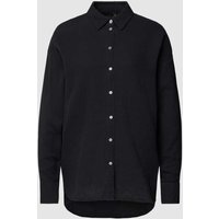 Vero Moda Hemdbluse mit Strukturmuster Modell 'NATALI' in Black, Größe M von Vero Moda