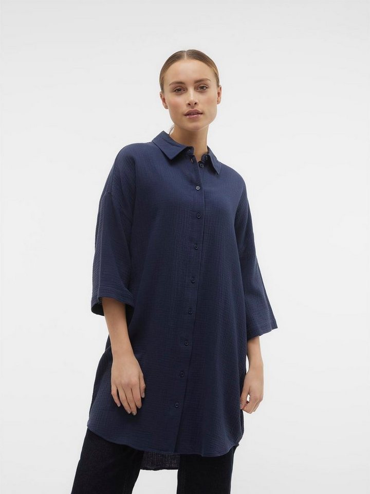 Vero Moda Hemdblusenkleid VMNATALI 3/4 LONG OVERSHIRT NOOS mit 3/4 Ärmel von Vero Moda