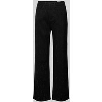 Vero Moda High Rise Jeans mit Strassstein-Besatz Modell 'TESSA' in Black, Größe 25/30 von Vero Moda