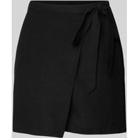 Vero Moda High Waist Minirock mit Bindegürtel Modell 'MYMILO' in Black, Größe S von Vero Moda