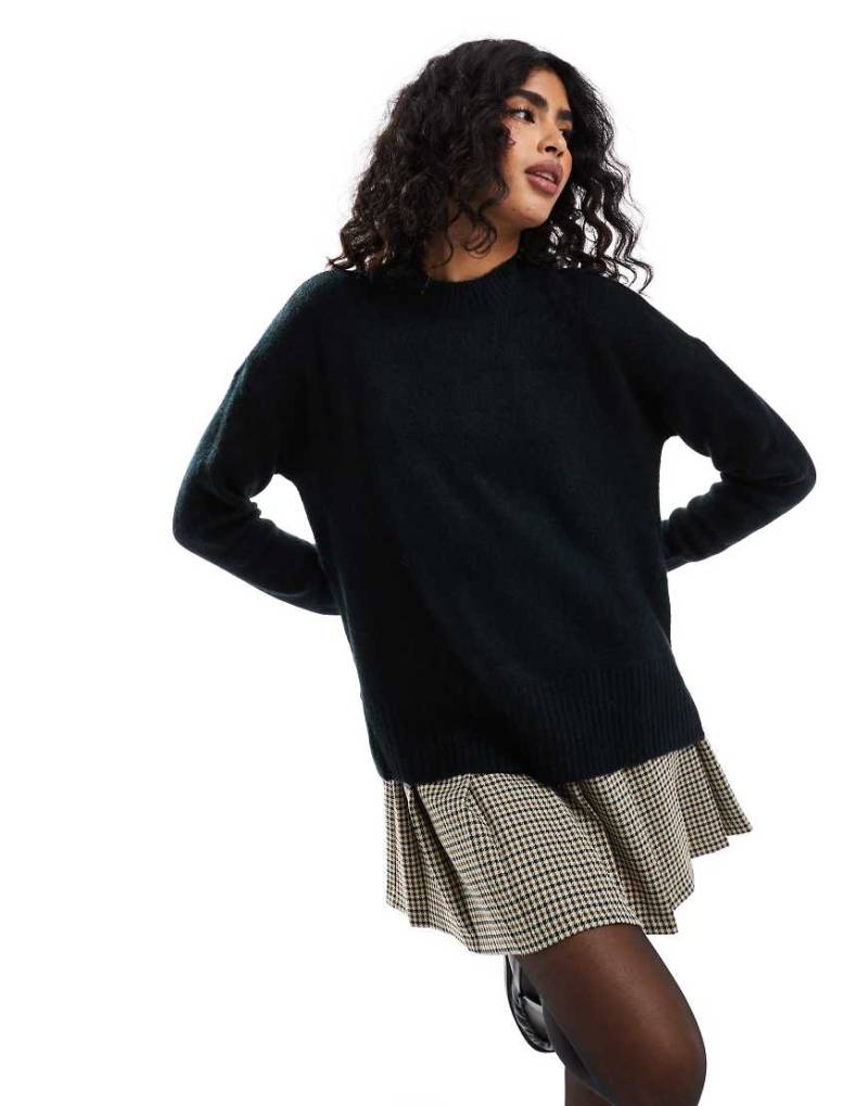 Vero Moda - Hochgeschlossener Oversize-Pullover in Schwarz von Vero Moda