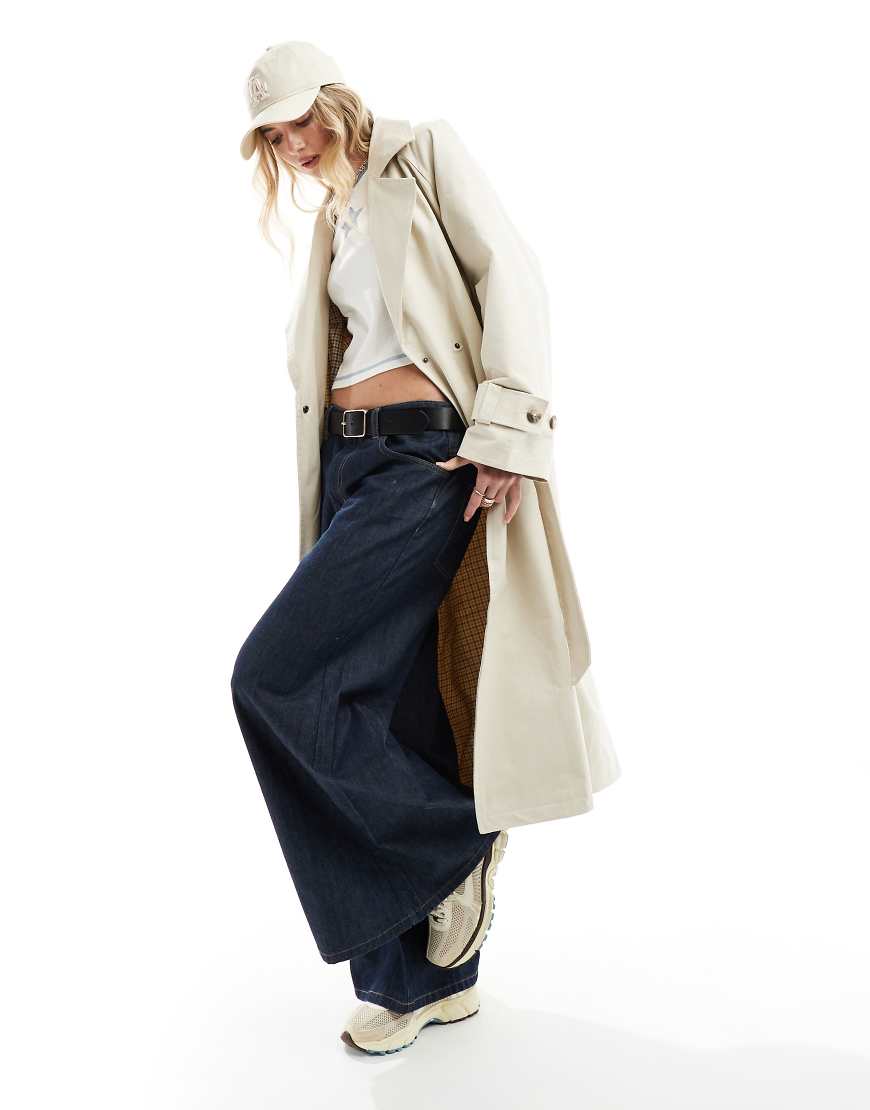 Vero Moda - Hochwertiger Trenchcoat in Sand mit Bindegürtel-Neutral von Vero Moda