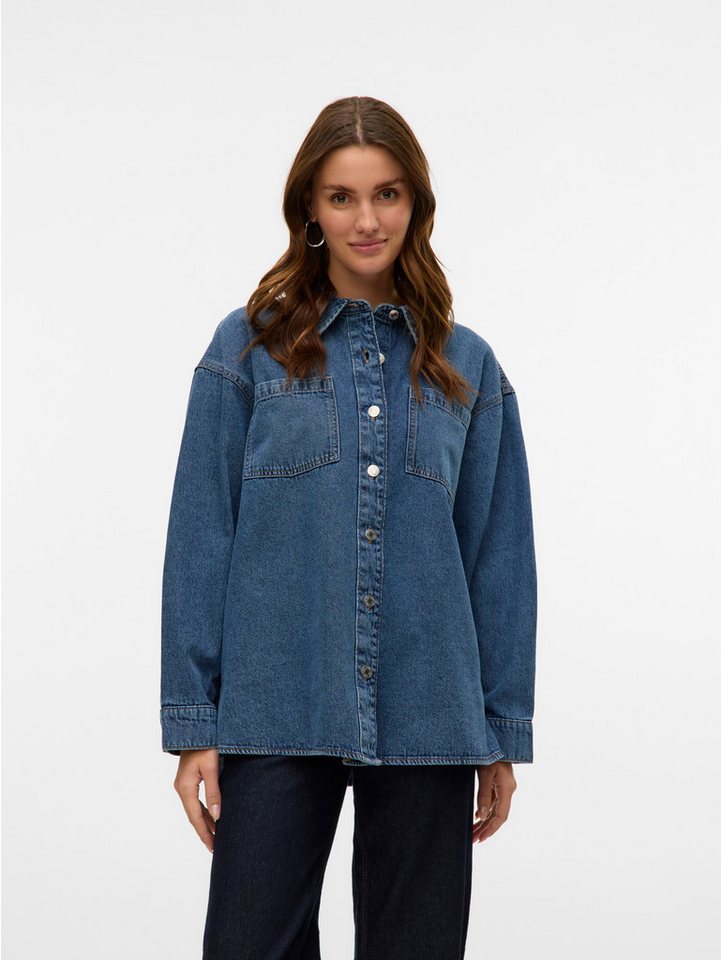 Vero Moda Jeansbluse VMJENNIE LS OVERSIZE DENIM SHIRT GA NOOS von Vero Moda