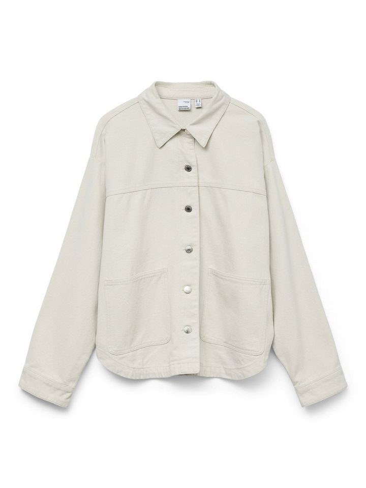 Vero Moda Jeansjacke Robustes Denim Hemd Design mit Knopfleiste VMJAMIE LS DENIM SHACKET MIX GA NOOS von Vero Moda