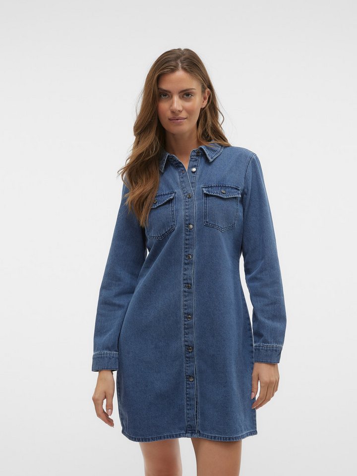 Vero Moda Jeanskleid VMJENNIE LS SHORT DENIM DRESS GA NOOS von Vero Moda