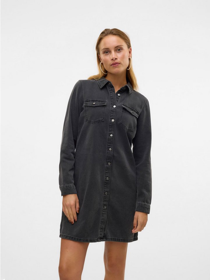 Vero Moda Jeanskleid VMJENNIE LS SHORT DENIM DRESS GA NOOS von Vero Moda