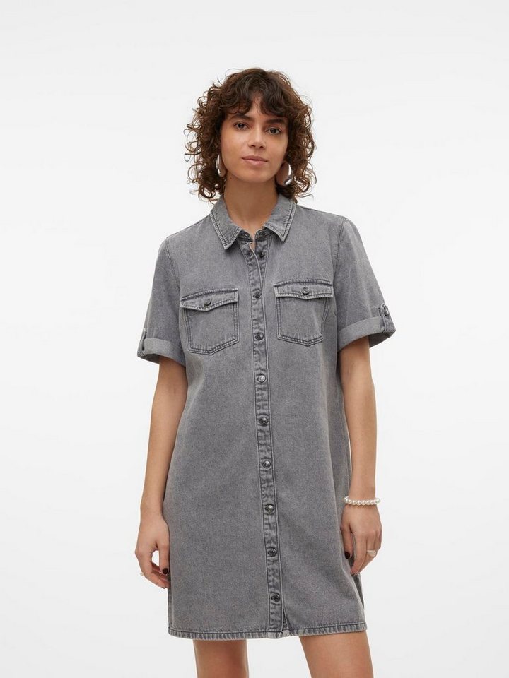 Vero Moda Jeanskleid VMJENNIE SS SHORT DENIM DRESS NOOS von Vero Moda
