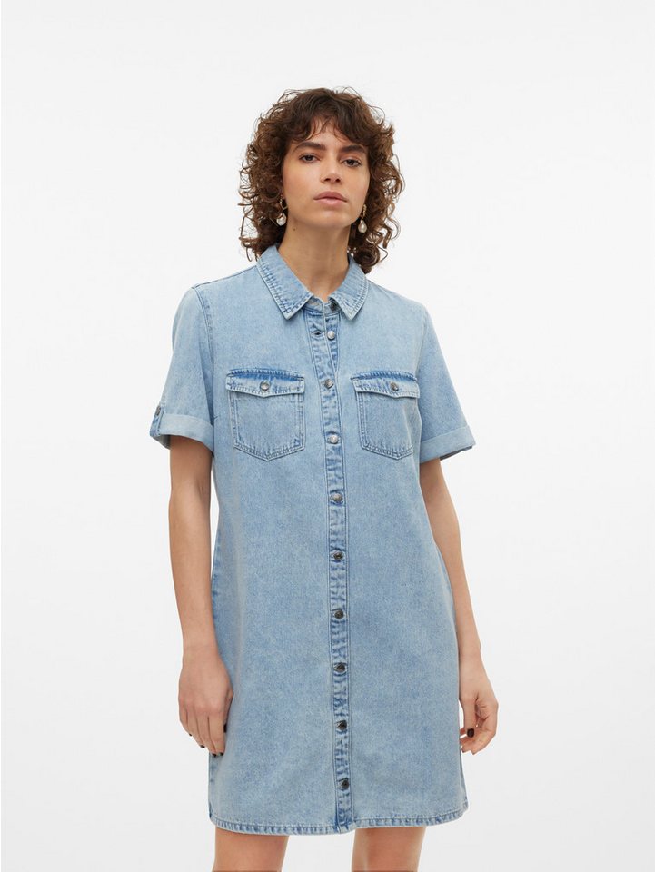 Vero Moda Jeanskleid VMJENNIE SS SHORT DENIM DRESS NOOS von Vero Moda