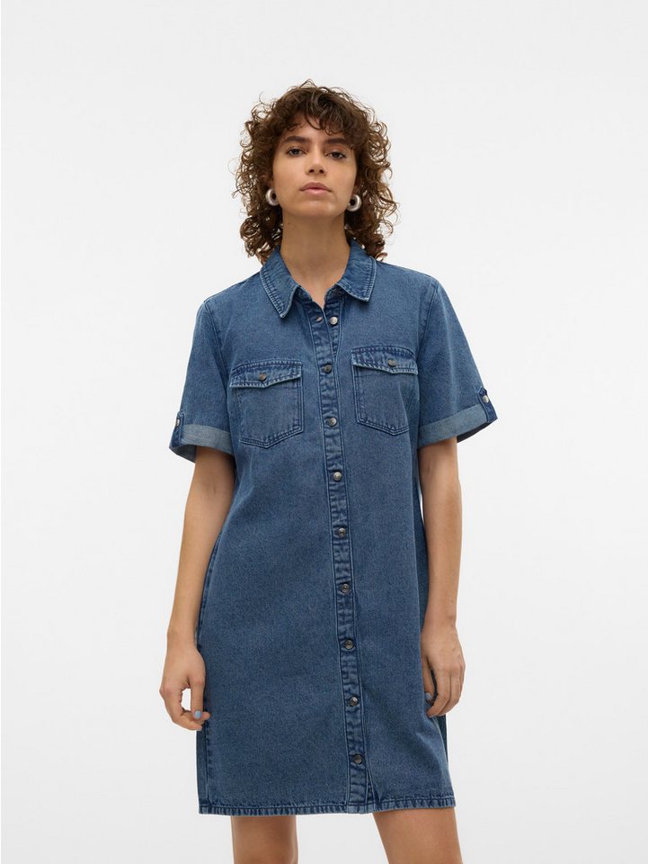 Vero Moda Jeanskleid VMJENNIE SS SHORT DENIM DRESS NOOS von Vero Moda
