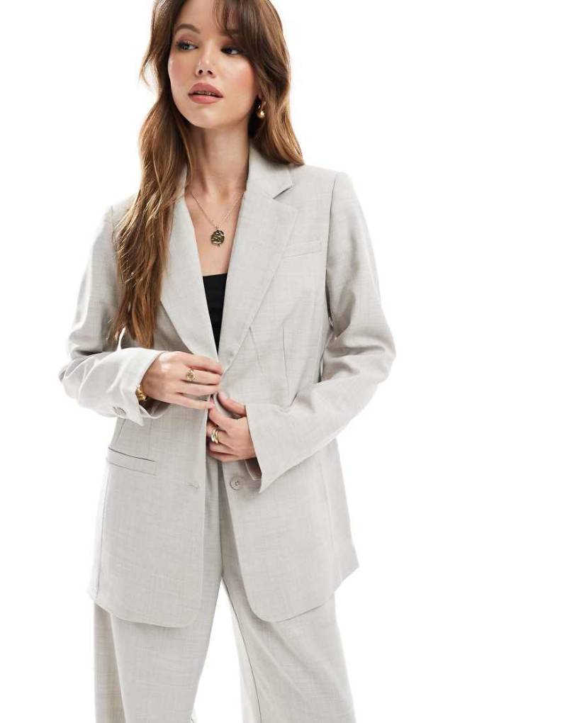 Vero Moda - Kastiger Blazer in Blaugrau, Kombiteil von Vero Moda