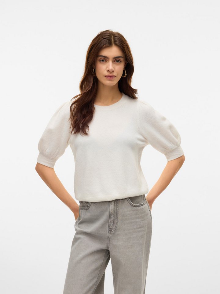 Vero Moda Strickpullover VMDOFFY 2/4 O-NECK PULLOVER GA NOOS mit leichten Puffärmeln von Vero Moda