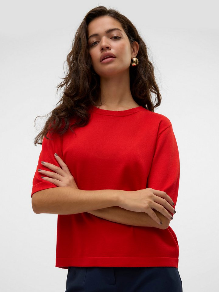 Vero Moda Kurzarmpullover VMSILJE 2/4 O-NCK OVERSIZE PULL GA NOOS von Vero Moda