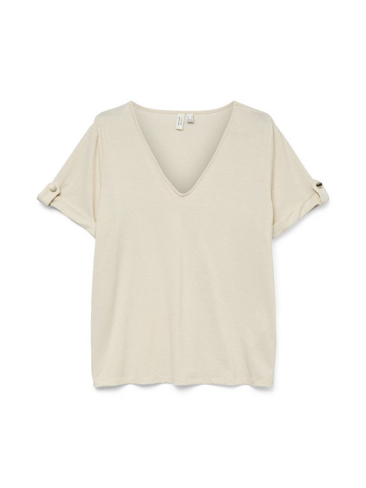 Vero Moda Kurzarmshirt VMBAILEY S/S V-NECK T-SHIRT JRS BTQ GA von Vero Moda