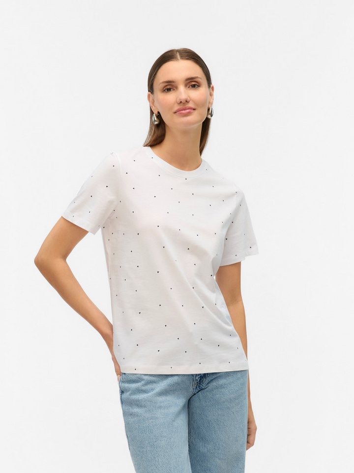 Vero Moda Kurzarmshirt VMPAULINA AOP SS T-SHIRT GA JRS NOOS von Vero Moda