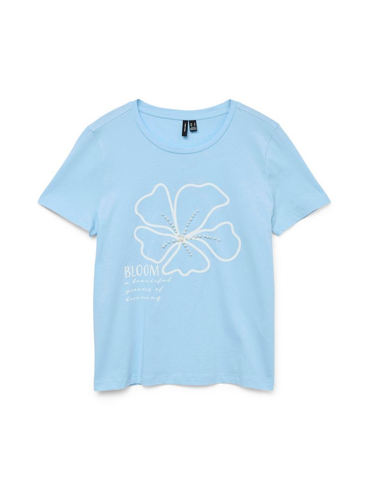 Vero Moda Kurzarmshirt VMSORA FRANCI SS TOP BOX JRS SPE GA von Vero Moda