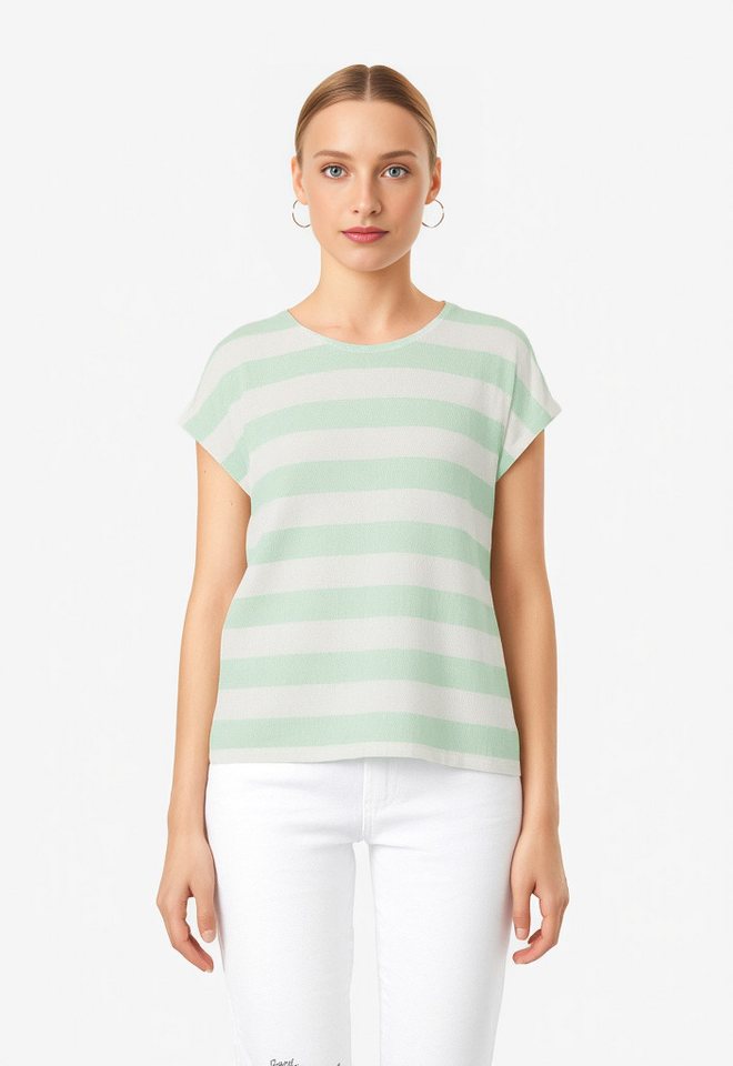 Vero Moda Kurzarmshirt VMWIDE STRIPE SL TOP GA JRS NOOS Viskosemischung von Vero Moda