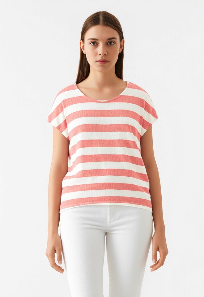 Vero Moda Kurzarmshirt VMWIDE STRIPE SL TOP GA JRS NOOS Viskosemischung von Vero Moda