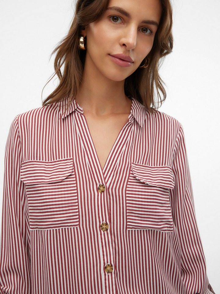 Vero Moda Langarmbluse VMBumpy (1-tlg) Falten von Vero Moda