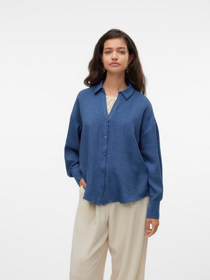 Vero Moda Langarmbluse VMMELANEY QUEENY LS SHIRT WVN NOOS von Vero Moda