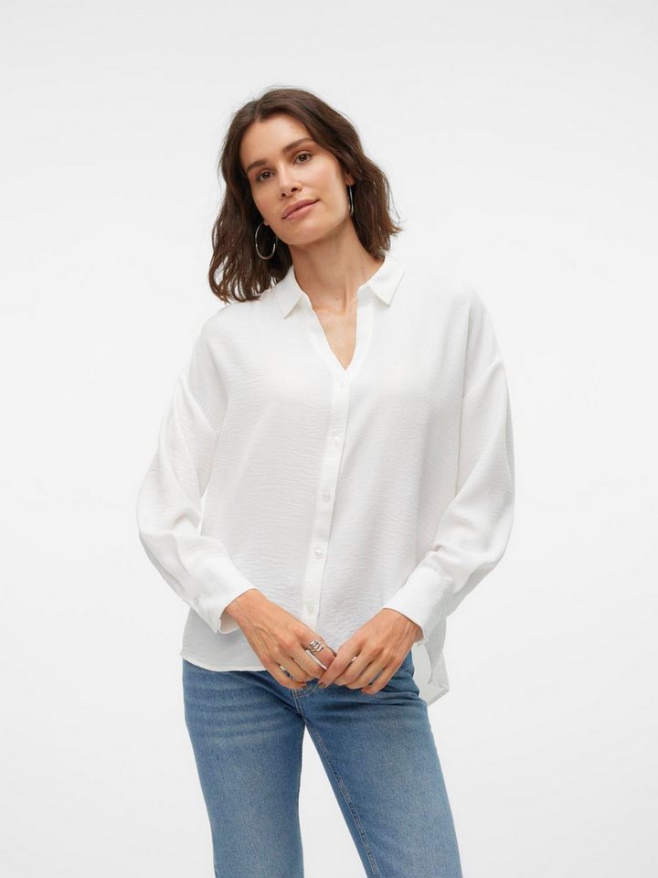 Vero Moda Langarmbluse VMMELANEY QUEENY LS SHIRT WVN NOOS Kunstfaser, loose fit von Vero Moda