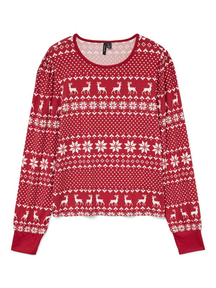 Vero Moda Langarmshirt VMCHRIS LS O-NECK TOP JRS XMAS von Vero Moda