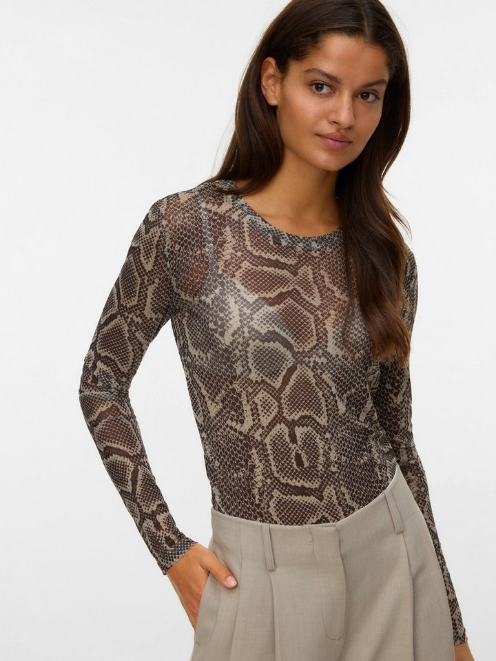 Vero Moda Langarmshirt VMLOVA LS MESH TOP JRS NOOS von Vero Moda