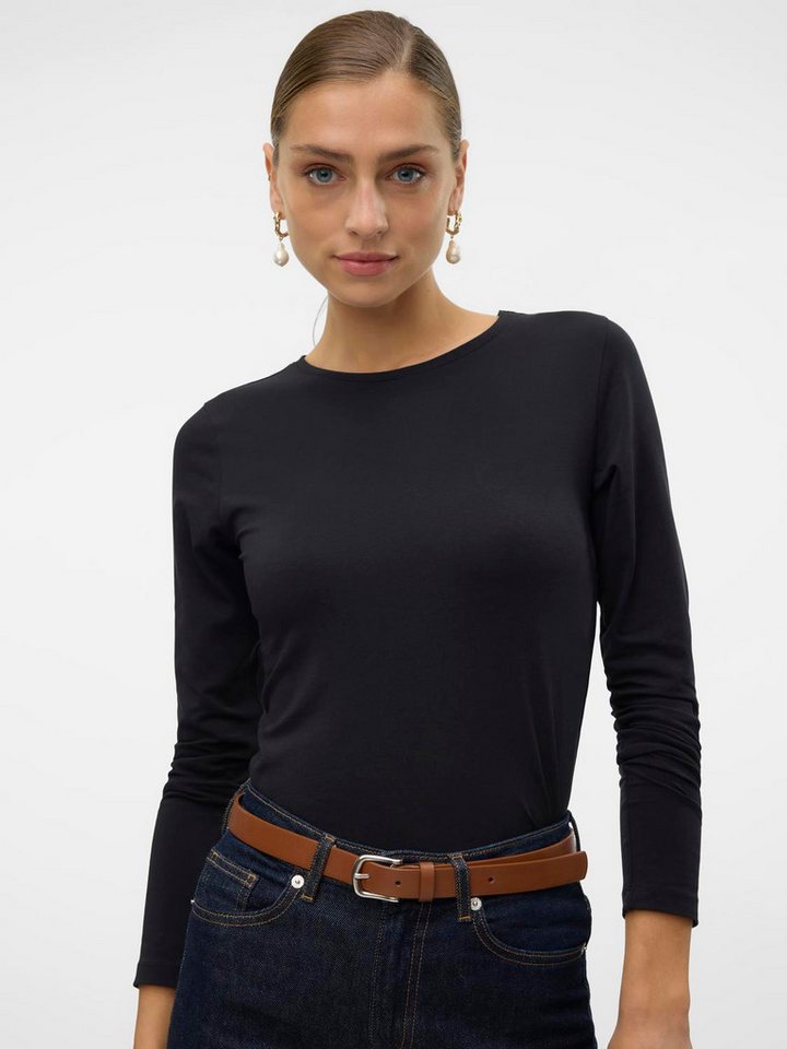 Vero Moda Langarmshirt VMLULU LS O-NECK TOP JRS GA NOOS von Vero Moda