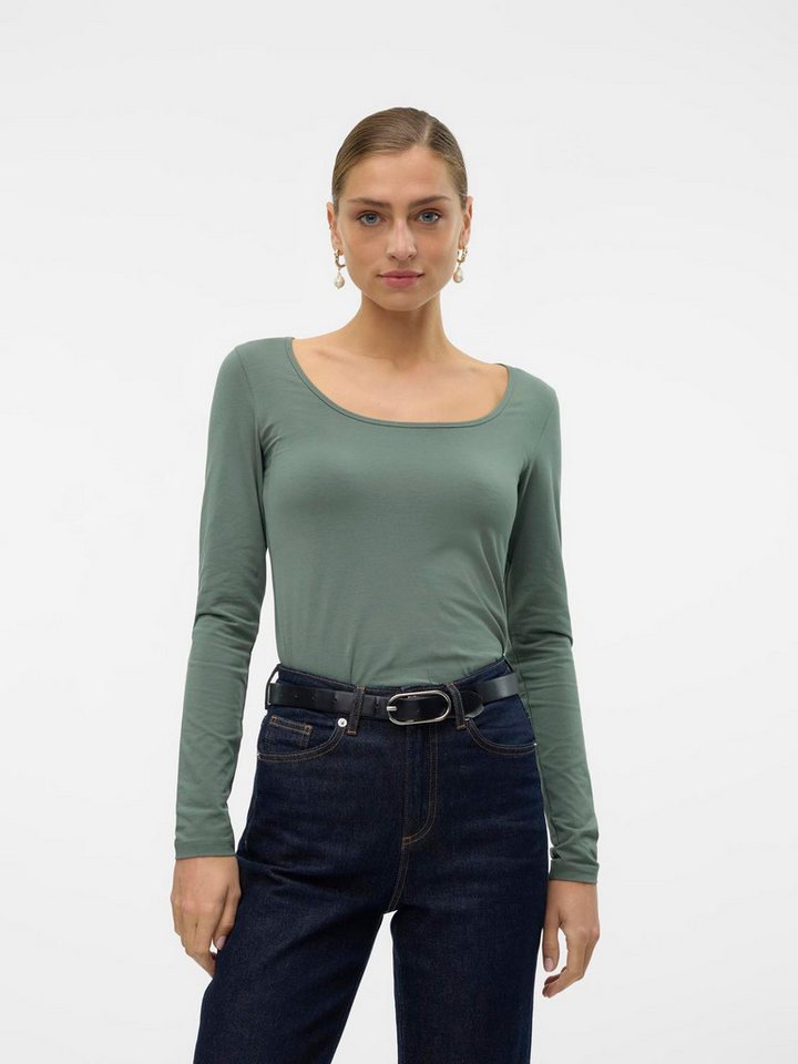 Vero Moda Langarmshirt VMLULU LS U-NECK TOP JRS GA NOOS von Vero Moda