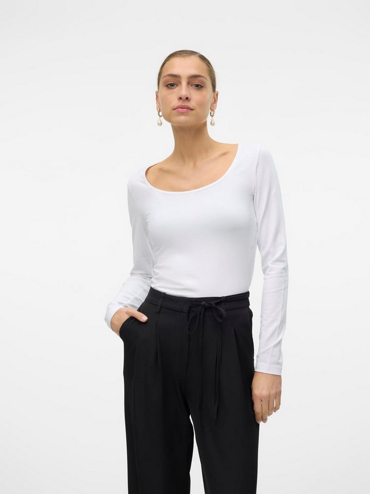Vero Moda Langarmshirt VMLULU LS U-NECK TOP JRS GA NOOS von Vero Moda