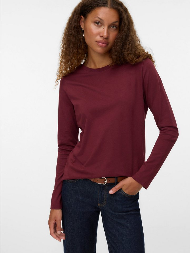 Vero Moda Langarmshirt VMPAULINA LS T-SHIRT GA JRS NOOS von Vero Moda