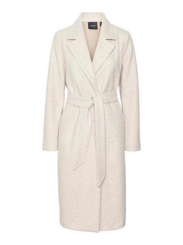 Vero Moda Langmantel VERO MODA Damen langer Mantel - VmFortuneaya Bindegürtel Coat von Vero Moda