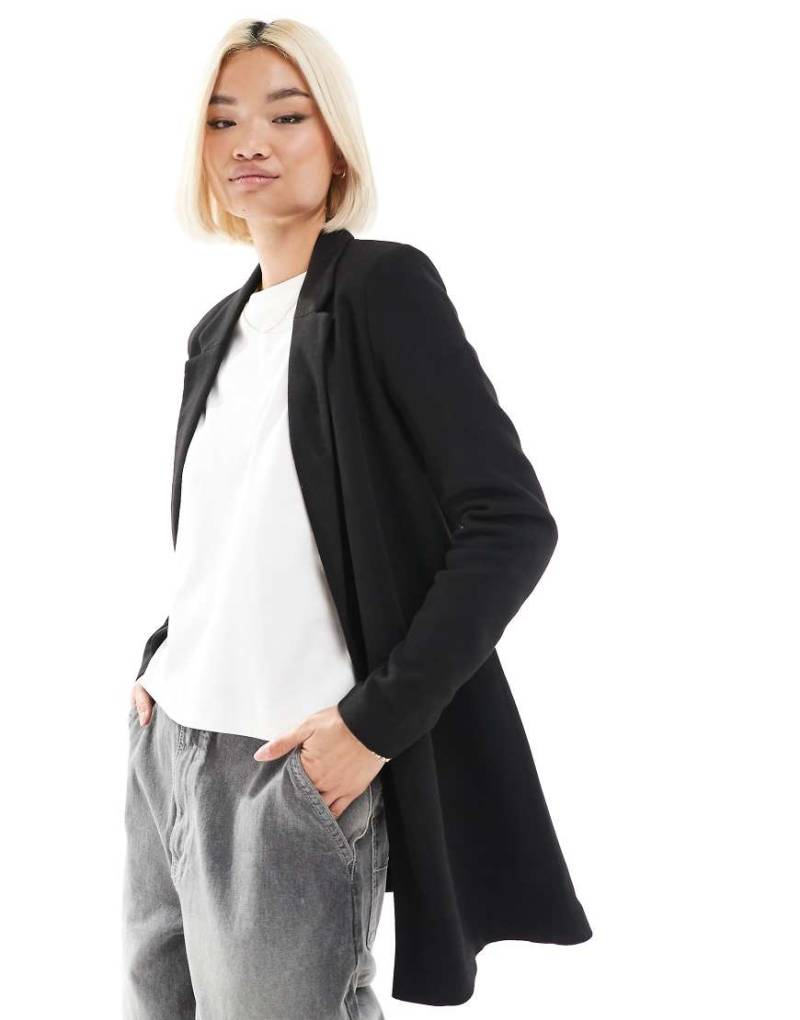 Vero Moda - Longline-Blazer in Schwarz aus Jersey Vero Moda - Longline-Blazer in Schwarz aus Jersey von Vero Moda