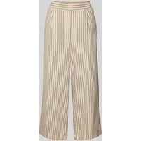 Vero Moda Loose Fit Culotte aus Viskose-Leinen-Mix Modell 'MYMILO' in Sand, Größe M von Vero Moda
