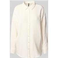 Vero Moda Loose Fit Hemdbluse aus reiner Baumwolle Modell 'NATALI NIA' in Weiss, Größe XS von Vero Moda