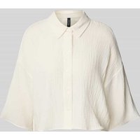 Vero Moda Loose Fit Hemdbluse aus reiner Baumwolle Modell 'NATALI' in Weiss, Größe XS von Vero Moda