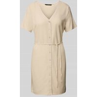 Vero Moda Loose Fit Minikleid aus Viskose-Leinen-Mix Modell 'MYMILO' in Beige, Größe XL von Vero Moda
