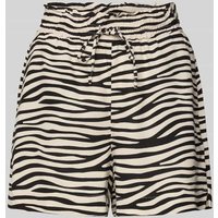 Vero Moda Loose Fit Shorts aus Viskose-Leinen-Mix Modell 'MYMILO' in Beige, Größe L von Vero Moda
