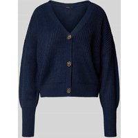 Vero Moda Loose Fit Strickjacke mit Schmuckknöpfen Modell 'LEA' in Marine, Größe XL von Vero Moda