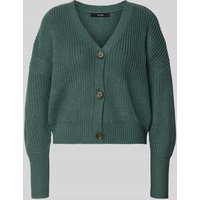 Vero Moda Regular Fit Strickjacke mit Schmuckknöpfen Modell 'LEA' in Dunkelgruen, Größe S von Vero Moda