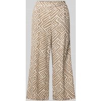 Vero Moda Loose Fit Weite Hose aus Viskose-Leinen-Mix Modell 'MYMILO' in Beige, Größe S von Vero Moda