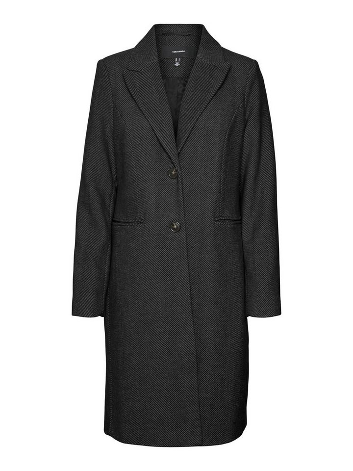 Vero Moda Maxikleid VMBLAZA HERINGBONE LONG WOOL COAT G von Vero Moda