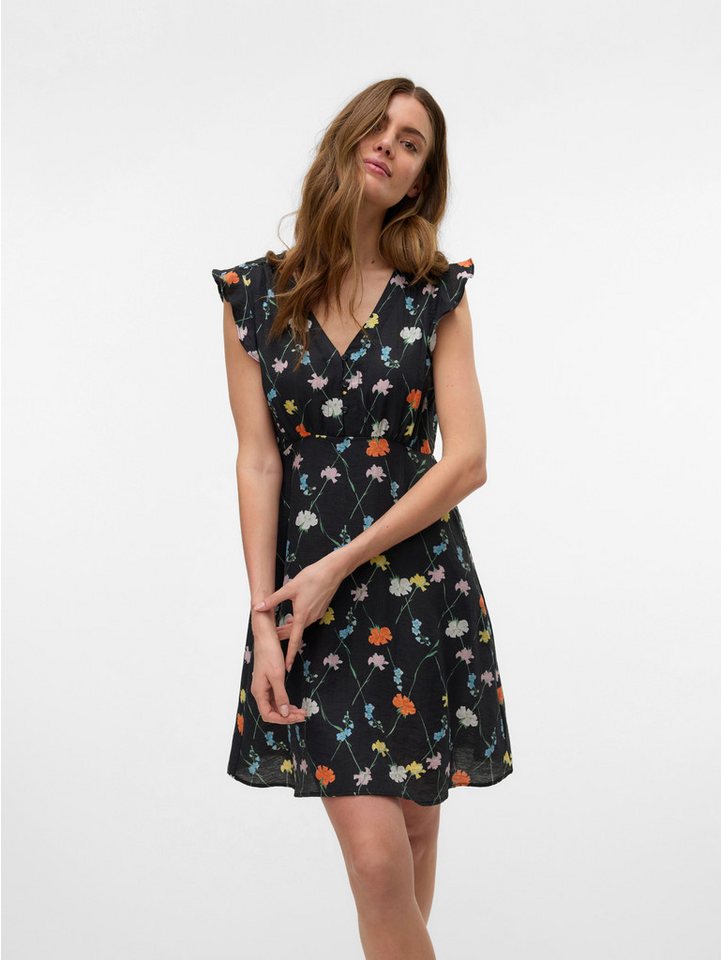Vero Moda Maxikleid VMFLORA OLGA CS SHORT DRESS WVN GA Sommerkleid von Vero Moda
