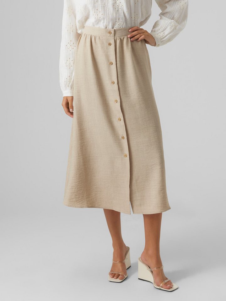 Vero Moda Maxirock VMMELANEY HW BUTTON CALF SKIRT WVN NOOS Vero Moda Maxirock VMMELANEY HW BUTTON CALF SKIRT WVN NOOS von Vero Moda