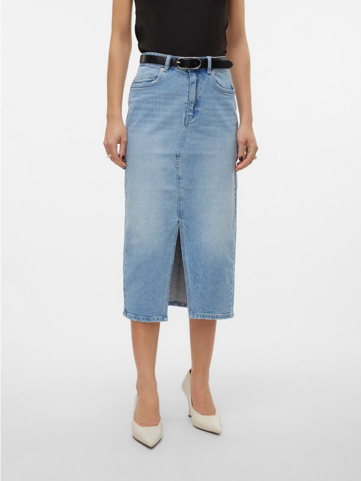 Vero Moda Maxirock VMVERI HR CALF DENIM SKIRT GA NOOS von Vero Moda