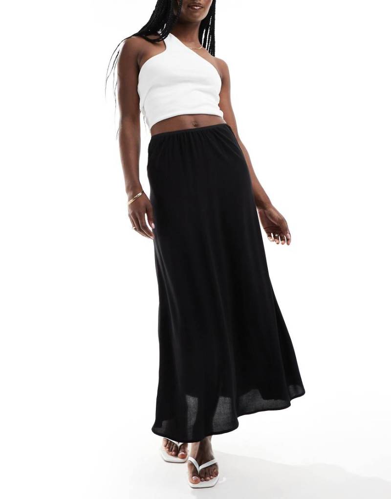 Vero Moda - Maxirock in Schwarz mit elastischem Bund von Vero Moda