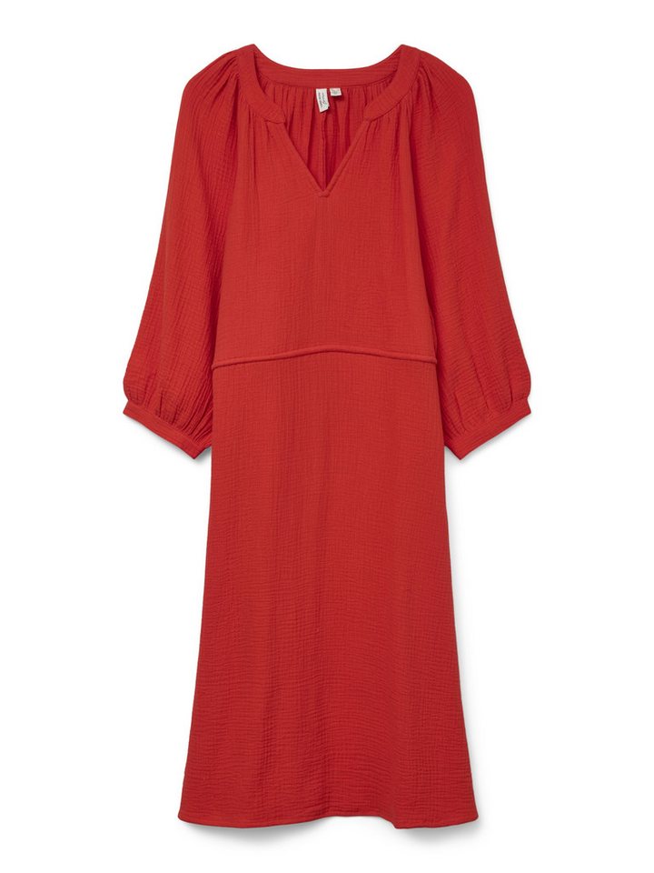 Vero Moda Midikleid VMBEVERLY 3/4 BLK DRESS WVN BTQ GA von Vero Moda