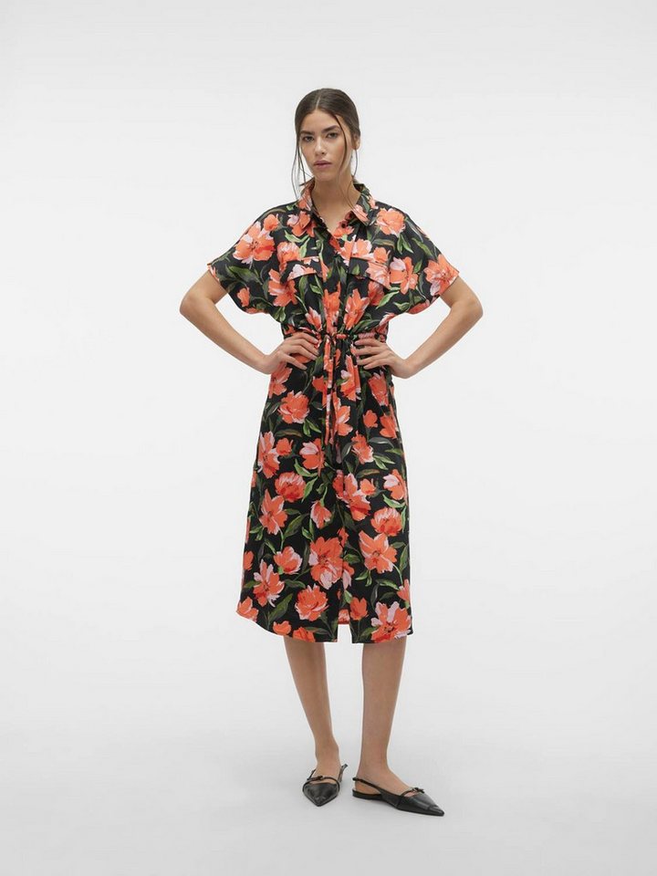 Vero Moda Midikleid VMLILLIAN (1-tlg) Drapiert/gerafft von Vero Moda