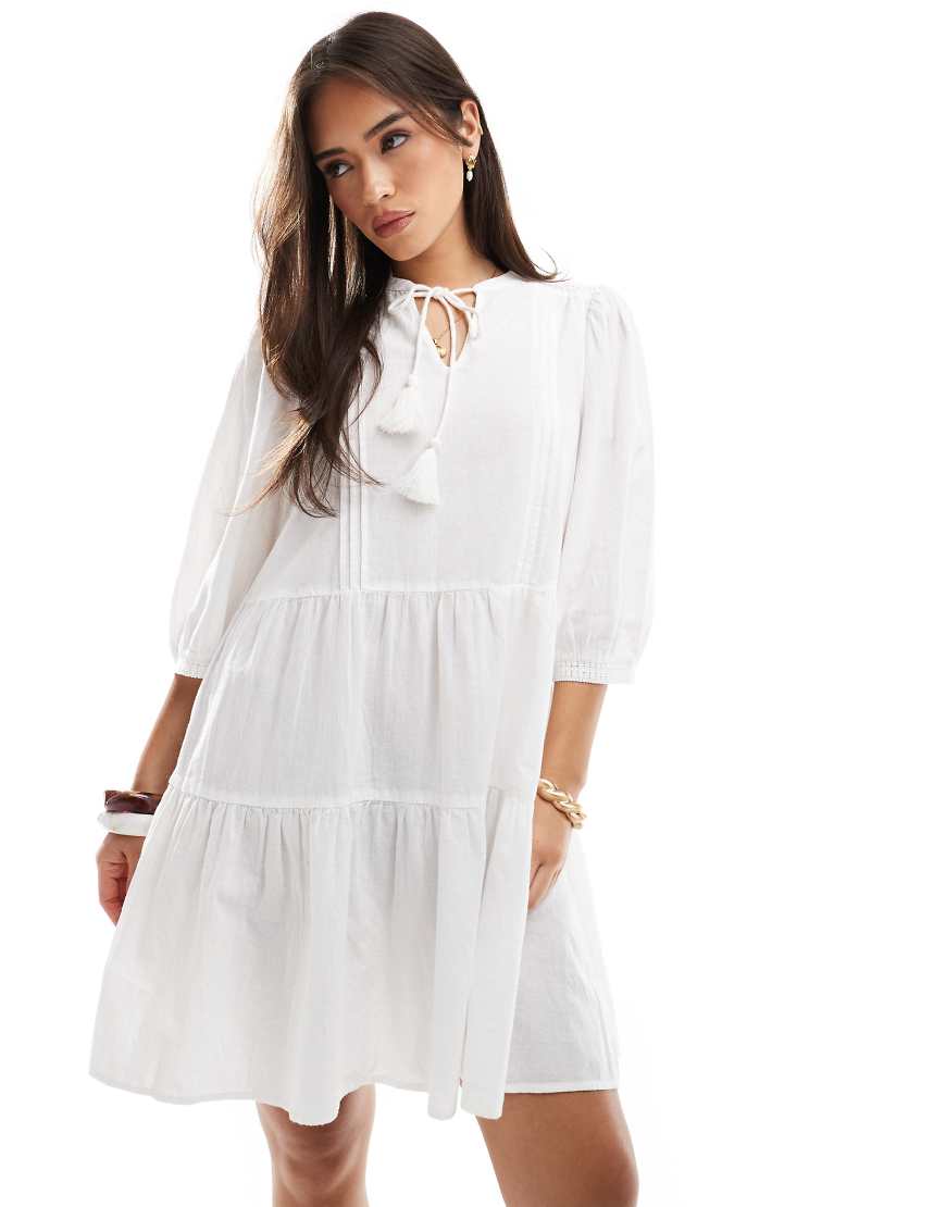 Vero Moda - Mini-Hängerkleid in Weiß von Vero Moda